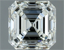 Natural Diamond 1.31 Carats, Asscher with  Cut, J Color, VVS1 Clarity and Certified by IGI