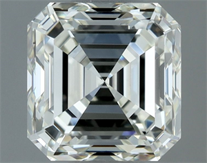 Picture of Natural Diamond 1.31 Carats, Asscher with  Cut, J Color, VVS1 Clarity and Certified by IGI