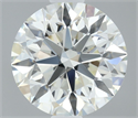 Natural Diamond 0.53 Carats, Round with Excellent Cut, H Color, IF Clarity and Certified by IGI