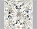 Natural Diamond 3.10 Carats, Princess with  Cut, J Color, VVS2 Clarity and Certified by IGI