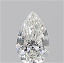Diamante Natural 0.53 quilates, De pera , Color H, claridad IF y certificado GIA