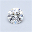 Natural Diamond 0.46 Carats, Round with Very Good Cut, D Color, VS2 Clarity and Certified by GIA