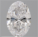 Natural Diamond 0.42 Carats, Oval with  Cut, D Color, VVS1 Clarity and Certified by GIA