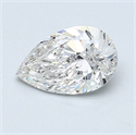 Diamante Natural 0.91 quilates, De pera , Color F, claridad SI2 y certificado GIA