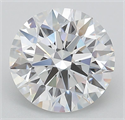 Lab Grown Diamond 2.81 Carats, Round with Ideal Cut, D Color, IF Clarity and Certified by IGI