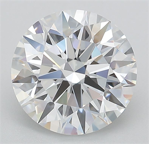 Picture of Lab Grown Diamond 2.81 Carats, Round with Ideal Cut, D Color, IF Clarity and Certified by IGI