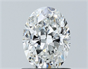 Diamante Natural 1.00 quilates, Ovalado , Color F, claridad VS1 y certificado GIA