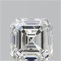 Natural Diamond 0.90 Carats, Asscher with  Cut, I Color, VS2 Clarity and Certified by GIA