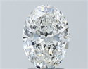 Natural Diamond 2.01 Carats, Oval with  Cut, F Color, SI1 Clarity and Certified by GIA