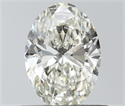 Natural Diamond 0.54 Carats, Oval with  Cut, J Color, VS1 Clarity and Certified by IGI