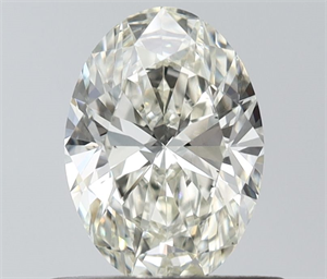 Picture of Natural Diamond 0.54 Carats, Oval with  Cut, J Color, VS1 Clarity and Certified by IGI