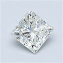 Natural Diamond 1.01 Carats, Princess with  Cut, J Color, VS2 Clarity and Certified by GIA