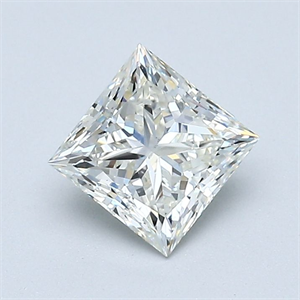 Picture of Natural Diamond 1.01 Carats, Princess with  Cut, J Color, VS2 Clarity and Certified by GIA