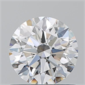 Natural Diamond 0.83 Carats, Round with Excellent Cut, F Color, IF Clarity and Certified by GIA