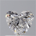 Natural Diamond 0.42 Carats, Heart with  Cut, D Color, SI1 Clarity and Certified by GIA
