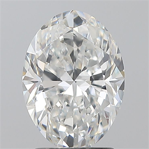 Foto Diamante Natural 2.01 quilates, Ovalado , Color F, claridad SI1 y certificado GIA de