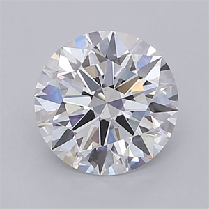 Picture of Lab Grown Diamond 1.56 Carats, Round with Ideal Cut, D Color, VS2 Clarity and Certified by IGI