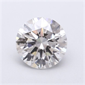 Lab Grown Diamond 1.04 Carats, Round with Ideal Cut, F Color, VVS2 Clarity and Certified by IGI