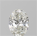 Natural Diamond 0.55 Carats, Oval with  Cut, H Color, VVS1 Clarity and Certified by GIA