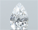 Natural Diamond 0.72 Carats, Pear with  Cut, D Color, VS2 Clarity and Certified by GIA