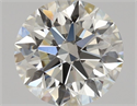 Natural Diamond 0.76 Carats, Round with Excellent Cut, K Color, VVS1 Clarity and Certified by GIA