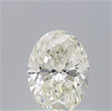 Natural Diamond 0.50 Carats, Oval with  Cut, H Color, VVS1 Clarity and Certified by IGI