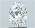 Natural Diamond 1.01 Carats, Oval with  Cut, G Color, VS2 Clarity and Certified by GIA