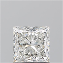 Natural Diamond 1.21 Carats, Princess with  Cut, I Color, VVS1 Clarity and Certified by GIA