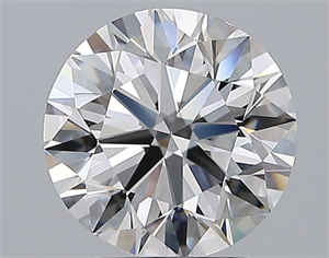 Picture of Natural Diamond 2.50 Carats, Round with Excellent Cut, D Color, VS2 Clarity and Certified by GIA