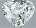 Natural Diamond 3.02 Carats, Heart with  Cut, H Color, SI1 Clarity and Certified by IGI