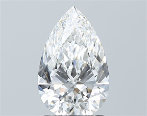 Picture of Natural Diamond 1.52 Carats, Pear with  Cut, E Color, VVS2 Clarity and Certified by GIA