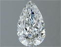 Natural Diamond 1.00 Carats, Pear with  Cut, H Color, VS1 Clarity and Certified by IGI
