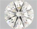 Natural Diamond 0.71 Carats, Round with Excellent Cut, K Color, VVS1 Clarity and Certified by GIA