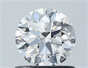 Natural Diamond 0.71 Carats, Round with Excellent Cut, H Color, VS2 Clarity and Certified by GIA