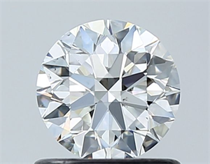 Picture of Natural Diamond 0.71 Carats, Round with Excellent Cut, H Color, VS2 Clarity and Certified by GIA