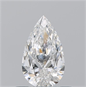 Natural Diamond 0.50 Carats, Pear with  Cut, E Color, VS2 Clarity and Certified by GIA