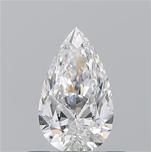 Picture of Natural Diamond 0.50 Carats, Pear with  Cut, E Color, VS2 Clarity and Certified by GIA