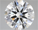 Lab Grown Diamond 7.08 Carats, Round with Ideal Cut, F Color, VVS2 Clarity and Certified by IGI