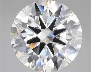 Picture of Lab Grown Diamond 7.08 Carats, Round with Ideal Cut, F Color, VVS2 Clarity and Certified by IGI