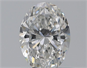 Natural Diamond 0.41 Carats, Oval with  Cut, F Color, VS2 Clarity and Certified by GIA