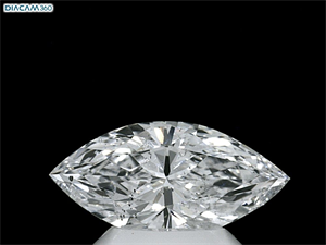 Picture of Natural Diamond 1.63 Carats, Marquise with  Cut, D Color, SI2 Clarity and Certified by GIA