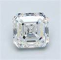 Natural Diamond 1.52 Carats, Asscher with  Cut, F Color, VS2 Clarity and Certified by GIA