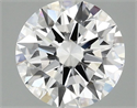 Del inventario de diamantes de laboratorio, 2.09 quilates, Redondo , Color E, claridad VS1 y certificado IGI