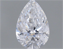 Natural Diamond 0.40 Carats, Pear with  Cut, D Color, VVS1 Clarity and Certified by GIA