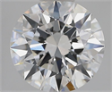 Lab Grown Diamond 1.51 Carats, Round with Excellent Cut, D Color, VVS2 Clarity and Certified by IGI