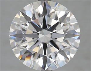 Picture of Lab Grown Diamond 5.62 Carats, Round with Ideal Cut, D Color, IF Clarity and Certified by IGI
