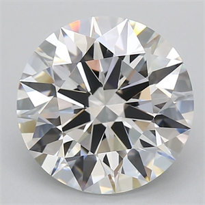 Picture of Lab Grown Diamond 5.05 Carats, Round with Excellent Cut, D Color, VVS2 Clarity and Certified by GIA