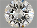 Natural Diamond 0.49 Carats, Round with Excellent Cut, H Color, SI2 Clarity and Certified by GIA