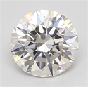 Natural Diamond 0.50 Carats, Round with Excellent Cut, H Color, VVS2 Clarity and Certified by GIA