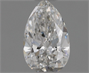 Natural Diamond 0.50 Carats, Pear with  Cut, F Color, IF Clarity and Certified by GIA